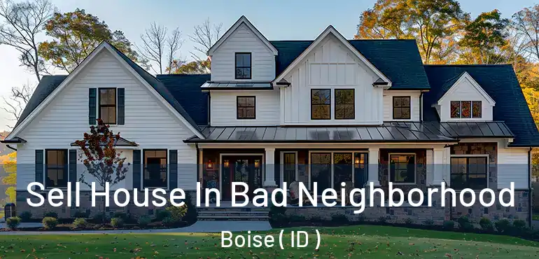  Sell House In Bad Neighborhood Boise ( ID )