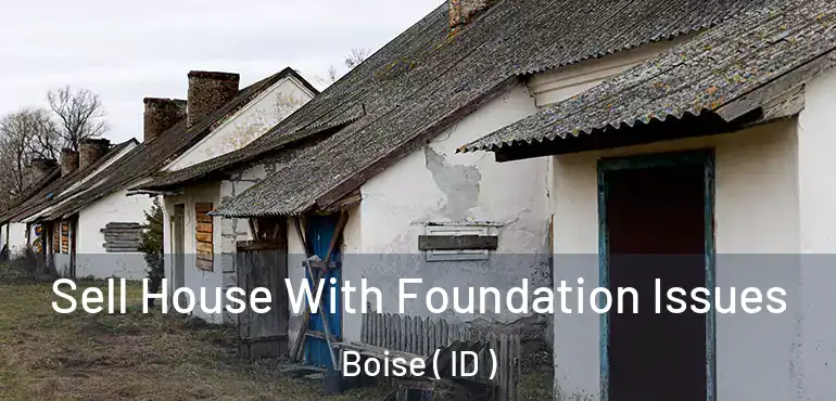  Sell House With Foundation Issues Boise ( ID )