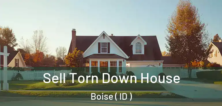  Sell Torn Down House Boise ( ID )